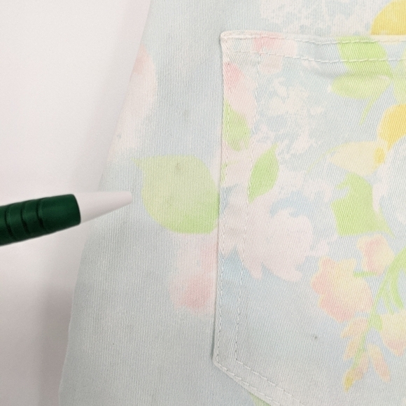 J Jill Authentic Fit Crop Pants Pastel Floral 8 - Picture 6 of 9